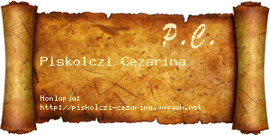 Piskolczi Cezarina névjegykártya